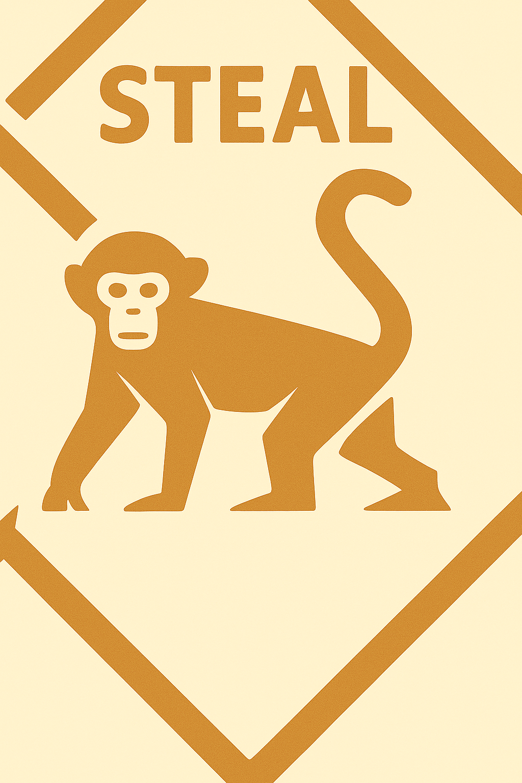 Illustration der Tierkarte Affe