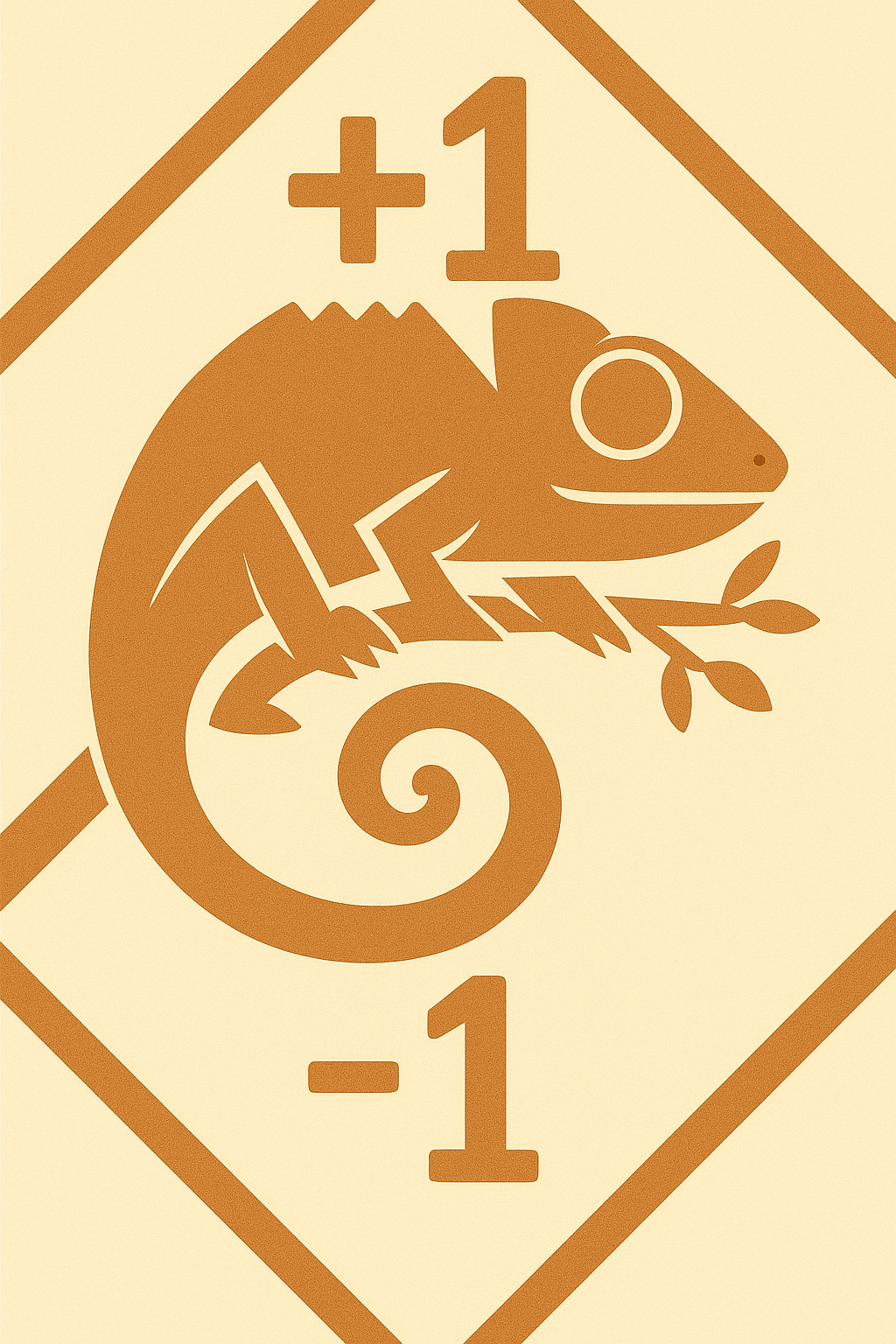 Illustration der Tierkarte Chamäleon