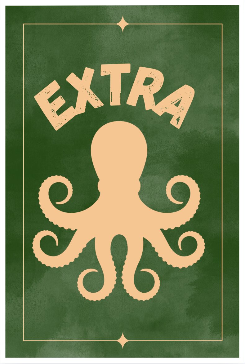 Illustration der Tierkarte Oktopus