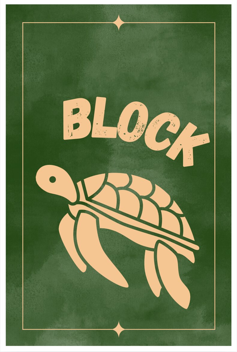 Illustration der Tierkarte Schildkröte